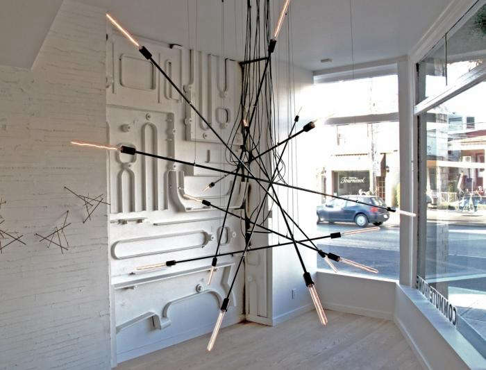 700 commute home lighting in front of store  