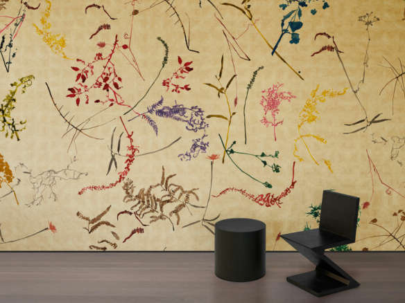 calico wallpaper lindsey adelman eden mulberry  