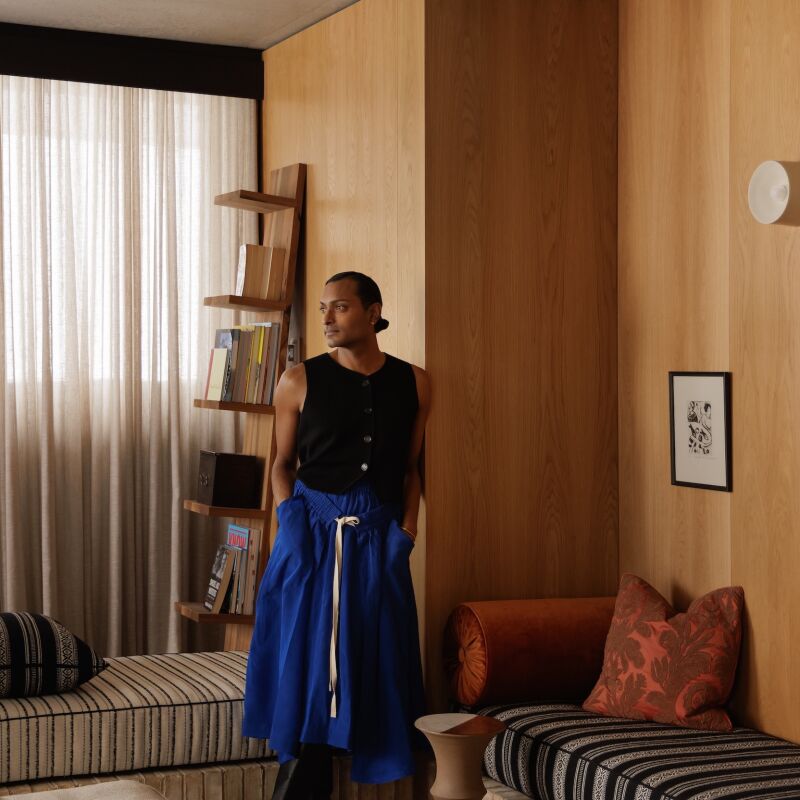 designer brahman perera in his mount buller australia ski house project photo by timothy kaye 3  