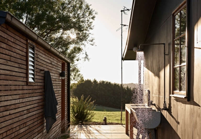 japanese bath ross farm cabin south gippsland australia 8b  
