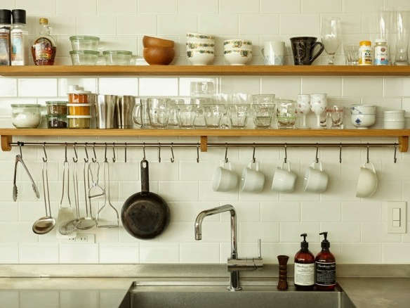 kitobito joinery kitchen yoko inoue shelves  