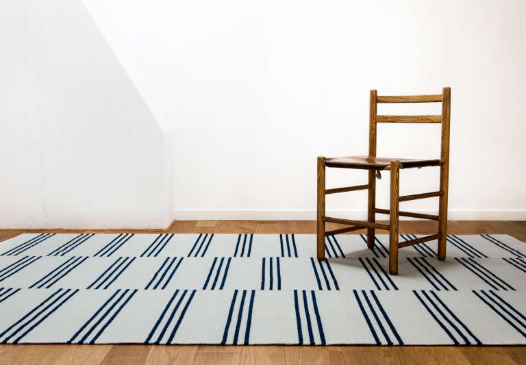 nordic knots stripes ice blue  