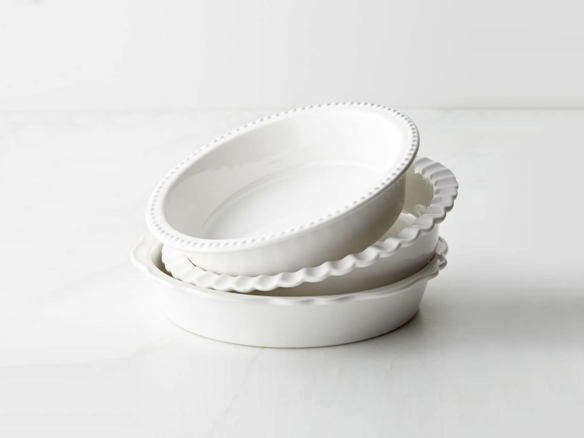 williams sonoma stoneware pie dish set of 3  